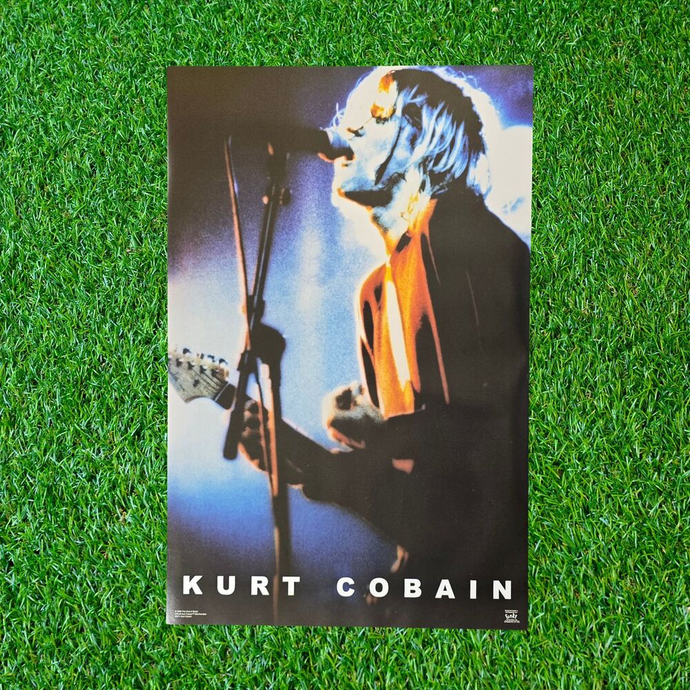 Kurt Cobain In Concert Poster Nirvana Funky Inc #6511 NOS Vintage 2000